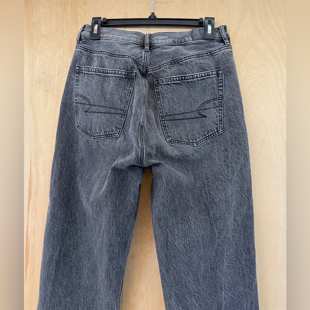 American Eagle Outfitters Dark Gray Straight Leg Jeans - Picture 7 of 12